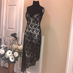 WHBM Black lace cocktail dress